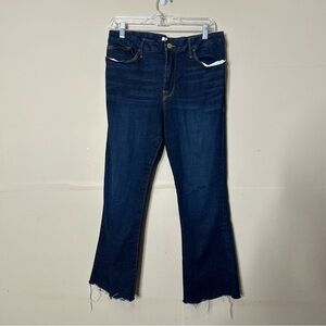 FRAME Le Crop Mini Boot jeans raw hem